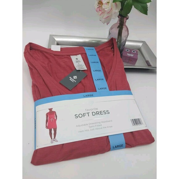 Member's Mark Women's Favorite Soft Pullover Dress Mini Tank Sierra Heather Sz L - Picture 6 of 10